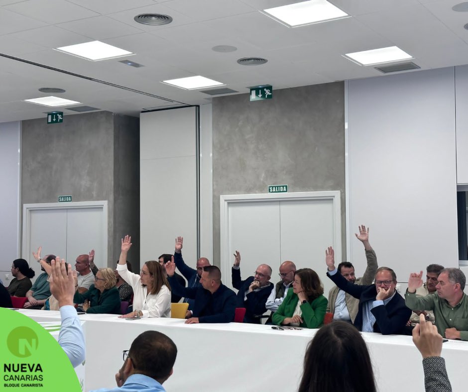 NataliaSantNC's tweet photo. Hoy nos reunimos en el Consejo Político Nacional para ratificar las listas de los Ayuntamientos, Cabildos y Parlamento de Canarias por NC 💚. 

Las Palmas de Gran Canaria, INFECAR 📍

Seguimos avanzando 🤝 #ConUstedesGobernamos https://t.co/ImtCwh34Rv
