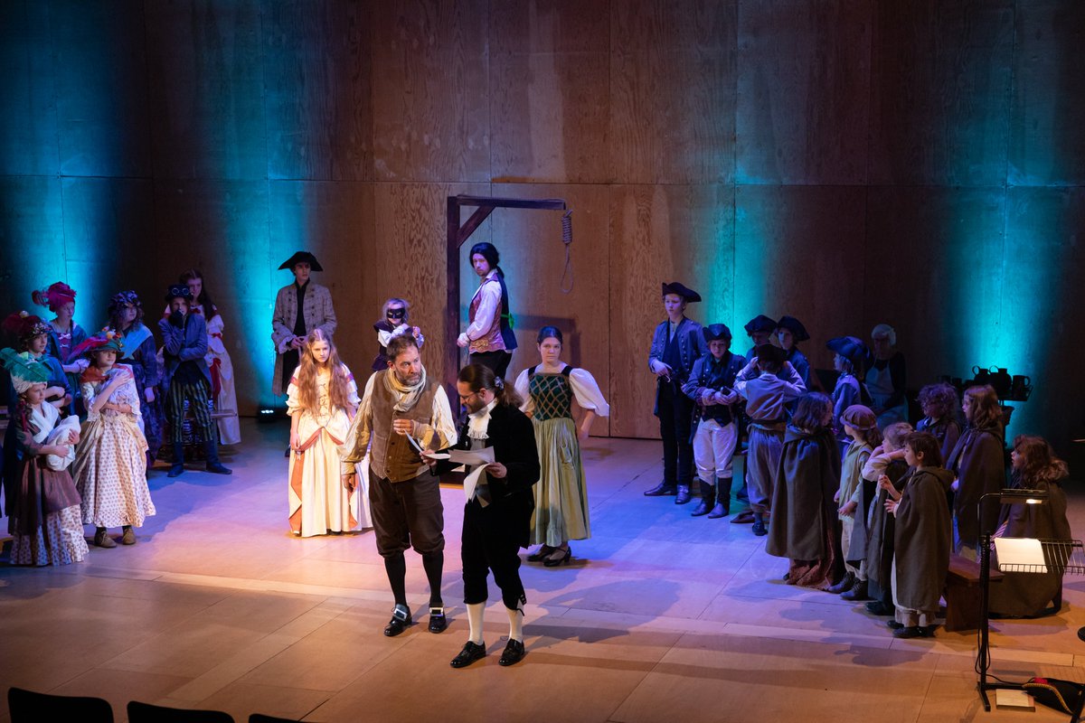 JubileeOpera's tweet photo. What a fantastic evening! 🎉🎶 

We love these throwback photos of the @JubileeOpera children &amp; team performing John Gay’s The Beggar’s Opera, back in March.

A big thank you again to all those that joined us - we had a wonderful time! 

#childrenopera #TheBeggarsOpera #JohnGay https://t.co/XK6f59qzmz