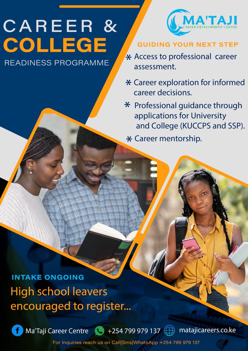 SueDarya's tweet photo. @bonifacemwangi Reach out to us for Career Coaching Services for post secondary students awaiting to join University and College. 

https://t.co/aUrxPNEbbn https://t.co/mdXBo7kZaN