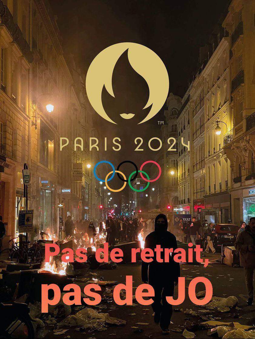 rene_chiche's tweet image. Pas de retrait, pas de JO.
Un point c&apos;est tout.
#JO #Paris2024 #JO2024 #ReformeDesRetraites #Conseil_Constitutionnel #manifestation #64AnsCestToujoursNon