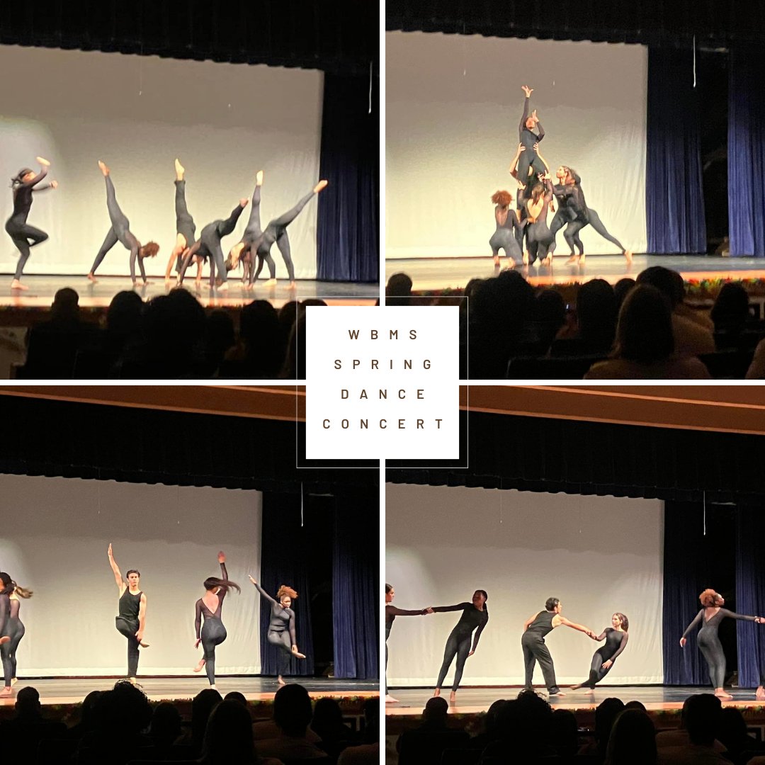 wbmspto's tweet photo. Outstanding WBMS Spring Dance Concert!
Special guests Topflight Dance Conservatory, #WHSInertia & #WHSPride
@wbms_danceco https://t.co/Y9bRieZhOu