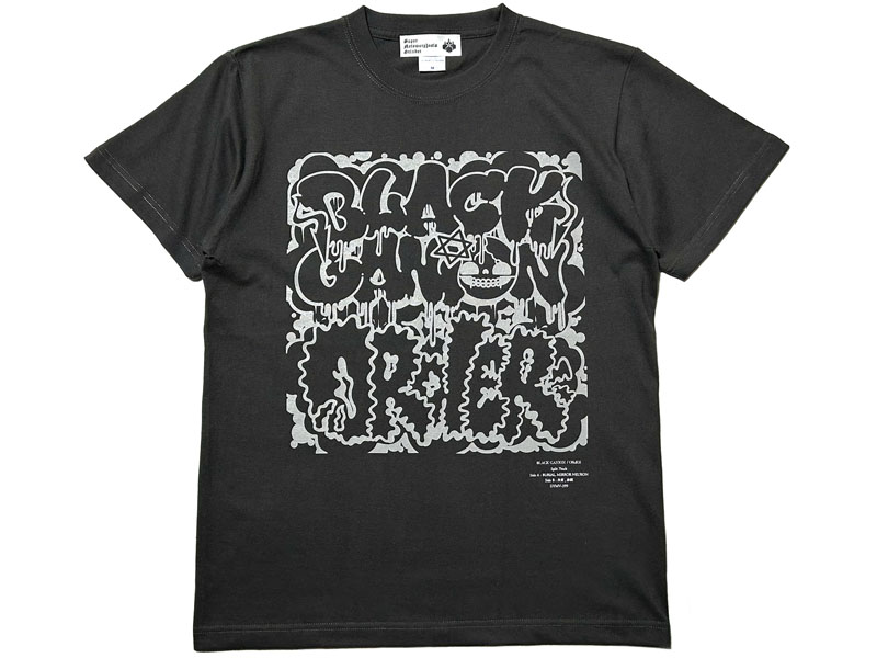 manana_kkkane's tweet image. #BLACKGANION #バンドマーチ の予約販売がスタート！今回はBLACK GANION x #ORdER のスプリット7inchのデザインを #グラフィティライター #ZECS がデザインを担当！受注期間は、本日から 4/30 ( 日曜日 ) まで。納品日は、TEE は5月中旬から下旬 manana website、またはDMでカラー、サイズのご指定を