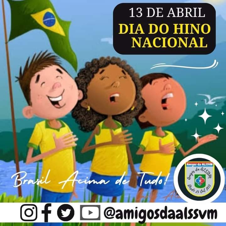 amigosdaalssvm's tweet photo. 🇧🇷13 DE ABRIL - DIA DO HINO NACIONAL BRASILEIRO
A escolha dessa data deve-se ao fato de que, na noite do dia 13 de abril de 1831, a música do nosso hino foi tocada pela primeira vez no Teatro São Pedro de Alcântara, na cidade do Rio de Janeiro. https://t.co/d1O04YujYa https://t.co/j8VE6EhVLL