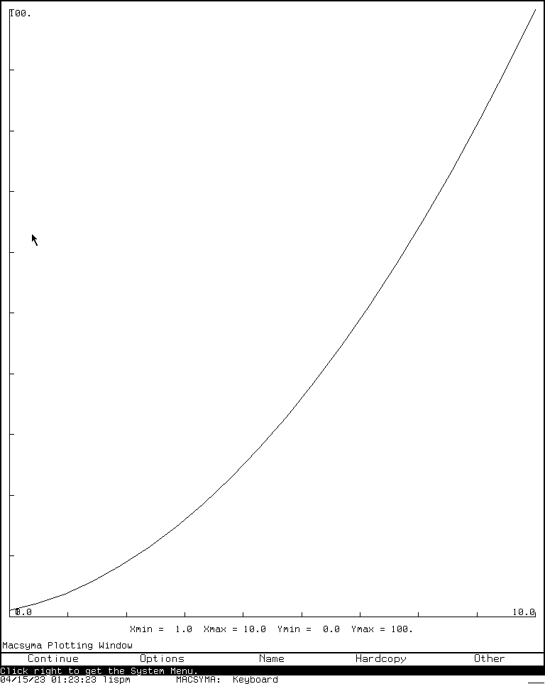 larsbrinkhoff's tweet image. The CADR lisp machine resurrection team now has Macsyma running.