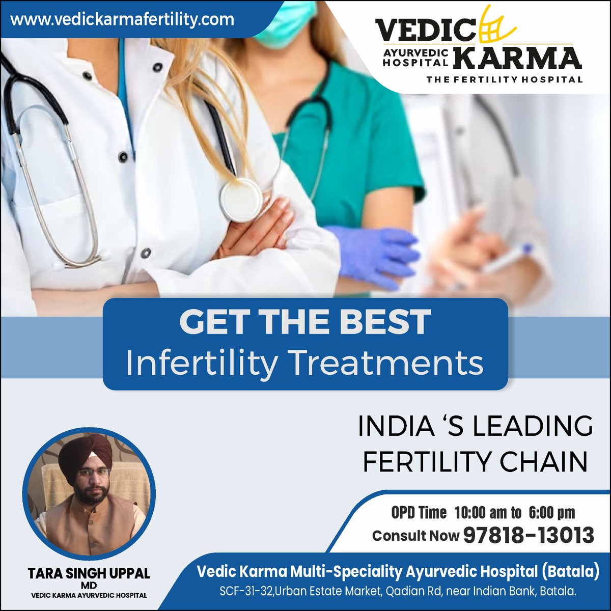 vedic_karma's tweet photo. Get the best infertility treatments
India's leading fertility chain

Get the best Ayurveda treatment only at vedic karma Multispeciality Ayurvedic Hospital

📞 Contact us: +91-9781813013
SCF-31,32, Urban Estate Market, Qadian Rd, near Indian Bank, Batala, Punjab 143505 https://t.co/uIF0aB3mTr