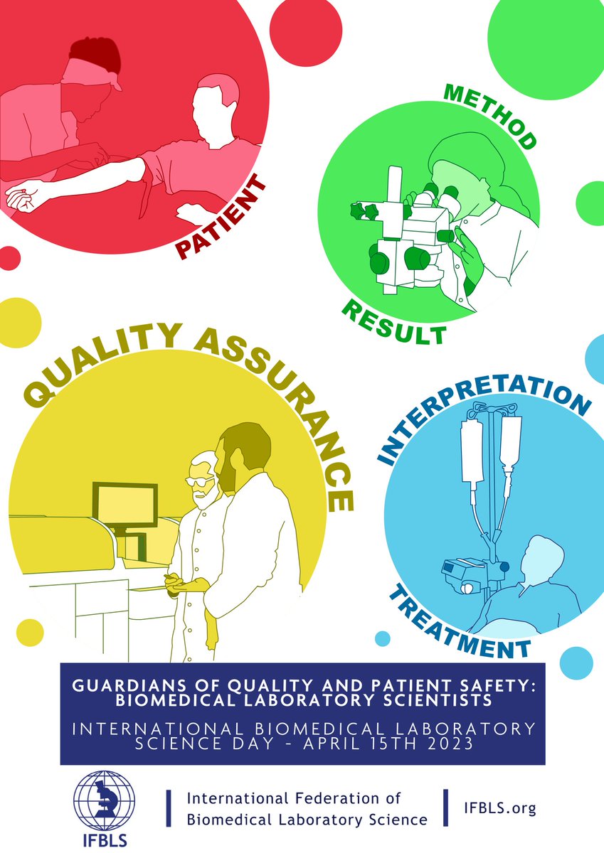 YmlsfNigeria's tweet photo. Happy International  Biomedical Laboratory Science Day.

Every day, literally every second, a Medical Lab Scientist is performing a medical laboratory procedure, testing a wide range of human samples to ensure the arrival of an accurate and precise diagnosis.

#MLSDAY2023 https://t.co/h8X5zcFuok
