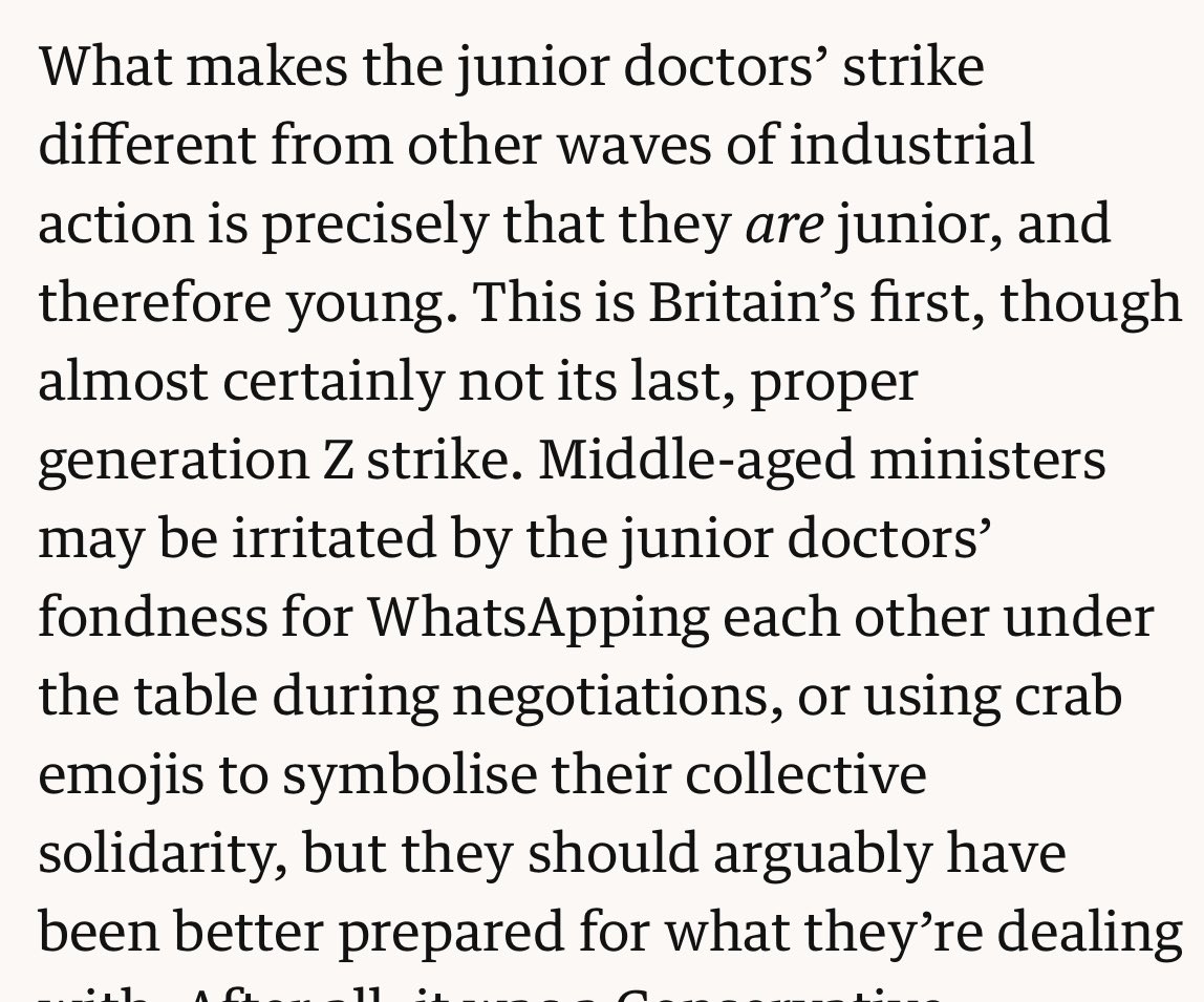 Sethina Watson (@morefluids) on Twitter photo The perpetual infantilisation of the medical workforce must stop. When we people get it, people are #juniordoctors well into their 30-40s, & 50s (like me). This article by <a href="/gabyhinsliff/">gabyhinsliff</a> shows why the term must be ditched. Being a doctor despite age requires maturity beyond years The perpetual infantilisation of the medical workforce must stop. When we people get it, people are #juniordoctors well into their 30-40s, & 50s (like me). This article by <a href="/gabyhinsliff/">gabyhinsliff</a> shows why the term must be ditched. Being a doctor despite age requires maturity beyond years