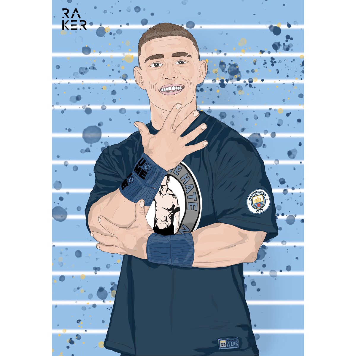 Raker316's tweet photo. YOU CAN’T SEE ME.
Manchester City @ManCity &amp; England @England superstar Phil Foden @philfoden as @WWE legend John Cena @johncena 

#footballxwrestling #mancity #manchester #premierleague #mcfc #foden #philfoden #manchestercity #Guardiola #cena #johncena #wwe #wrestling https://t.co/nTLwzo9QF9