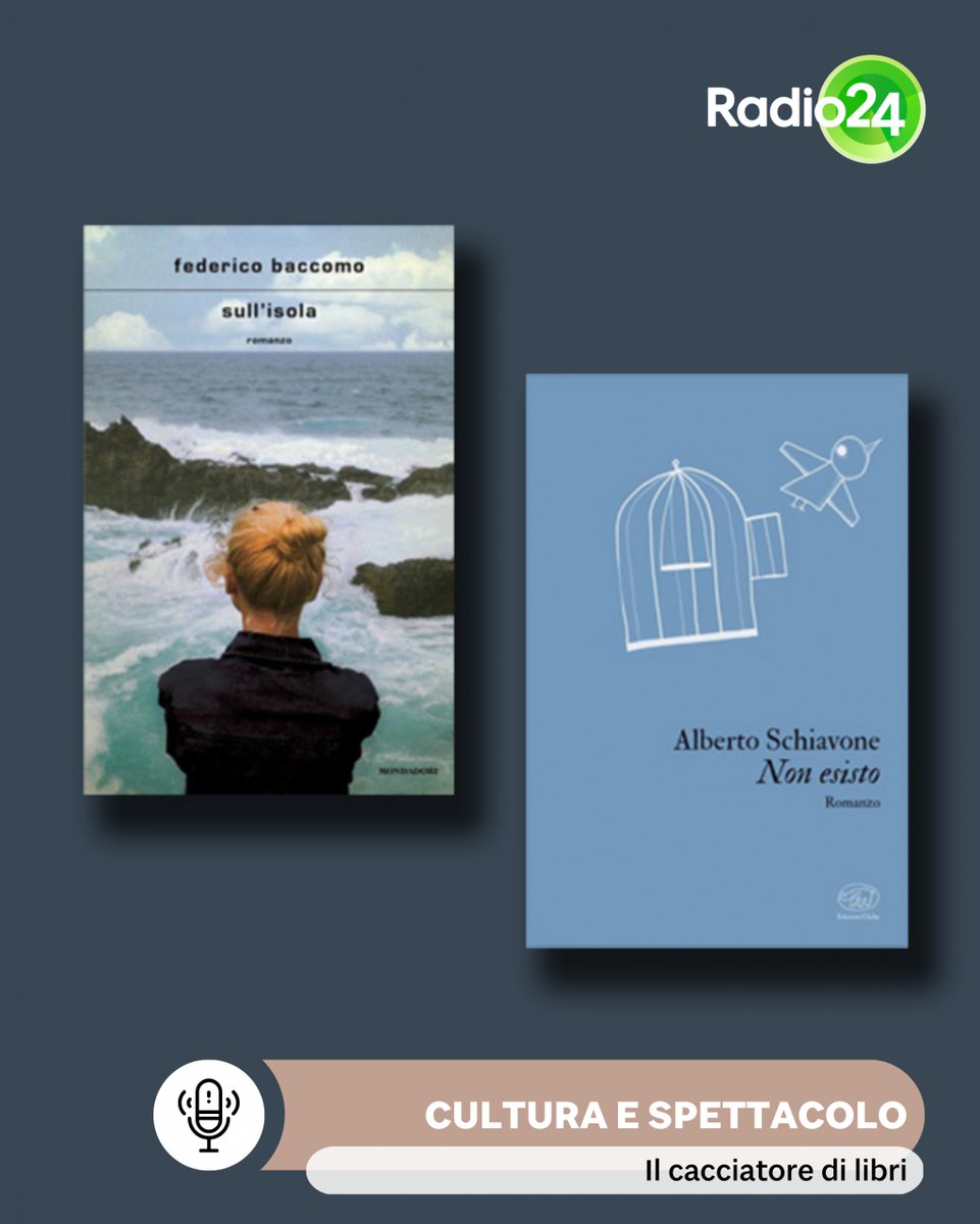 Nella nuova puntata de Il Cacciatore di libri con @aleteddina parliamo di 'Sull'Isola' e 'Non esisto', i nuovi romanzi di @FedericoBaccomo e @albeschiavone con protagoniste due donne dalla storia davvero interessante. Ascolta la puntata: bit.ly/3Uu5FiR