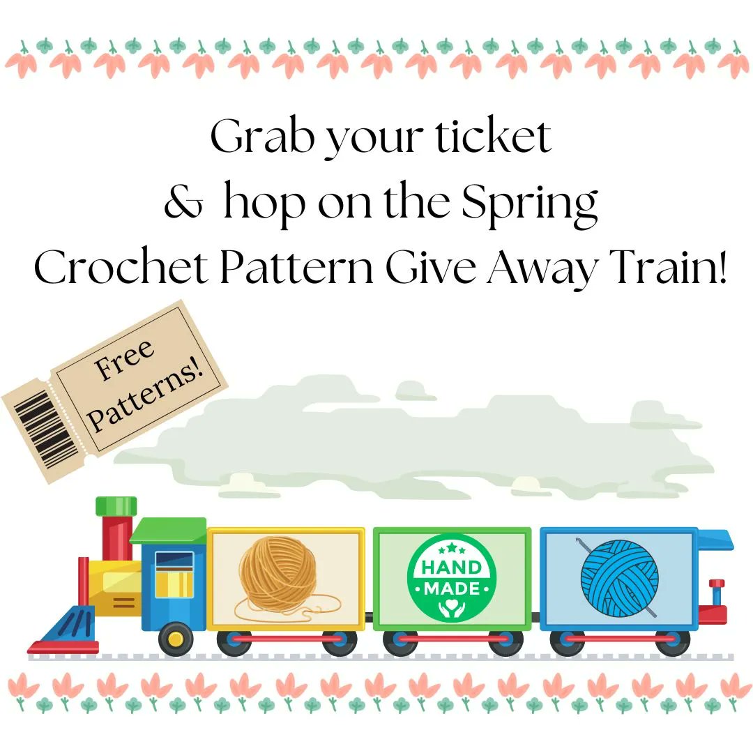 ElimeeDesigns's tweet image. Get ready to hop on board the crochet giveaway train! 

12 amazing designers are teaming up to bring you an incredible giveaway event from April 16th to April 21st. 

Follow the train (on the Elimee Designs Facebook page) to win some fantastic prizes!

#crochetgiveaway