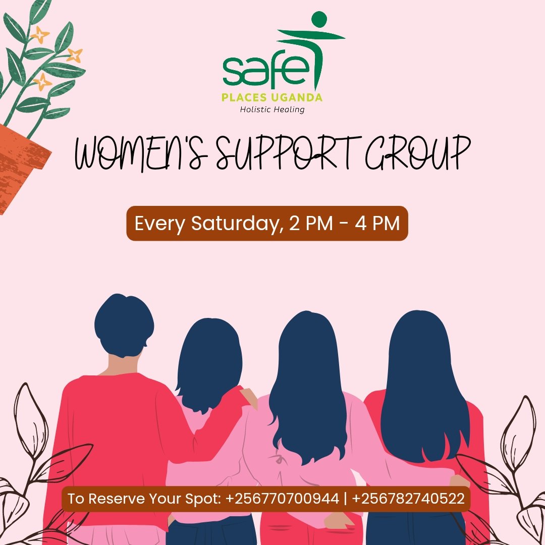 We hold a women's support group every Saturday at our Kyambogo from 2:00pm to. 4:00pm at No cost. FREE!! We are relentless in pursuit of wellness , a group at a time. #MentalHealthMatters #WomenWellness
Come All. Carry a friend along.