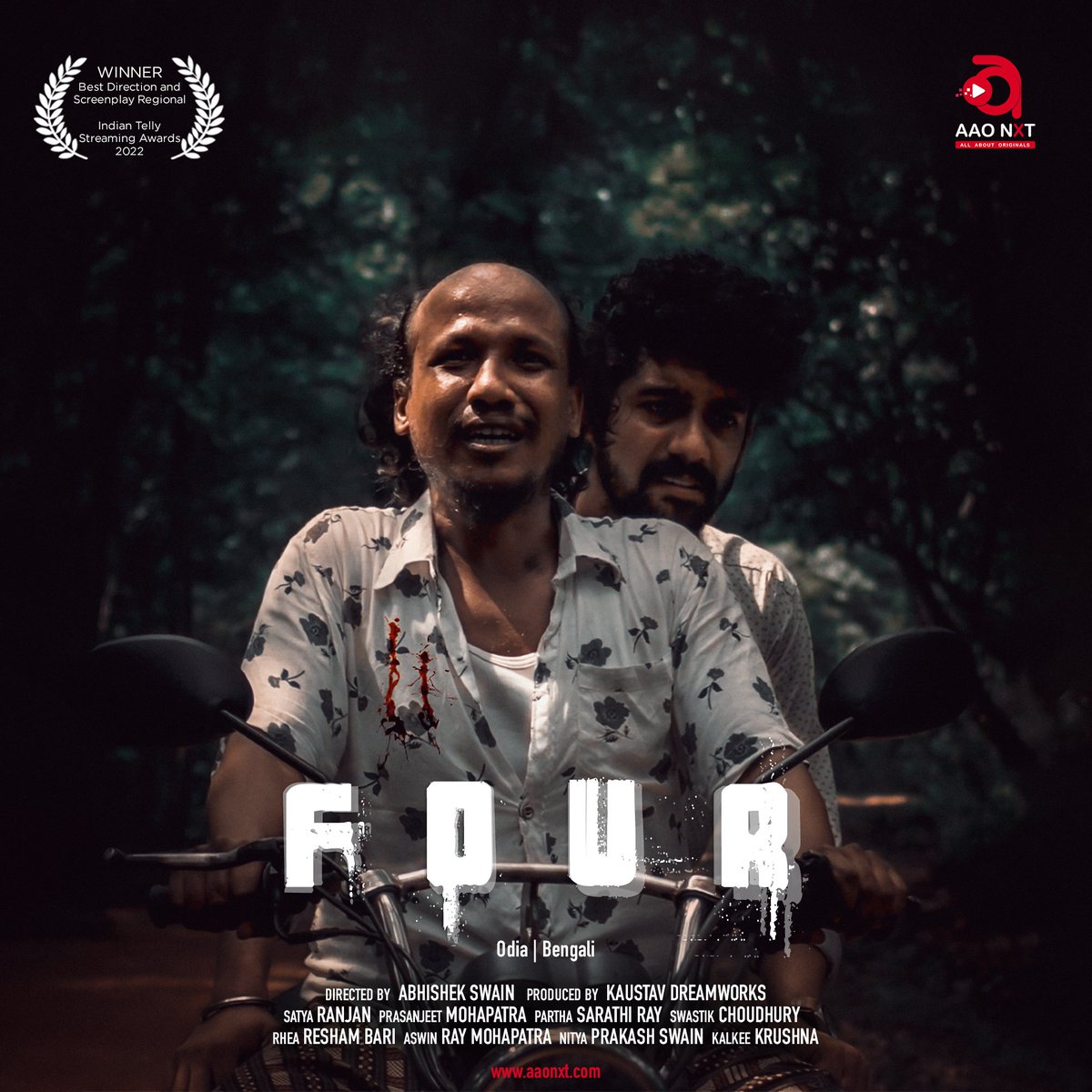 Discover the depths of the human psyche in this gripping journey of suspense and intrigue. #four #aaonxt #aaonxtoriginals #streaming #movie #bengali #odia #awardwinning #bestdirector #bestscreenplay