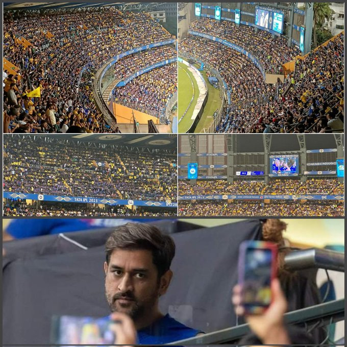 Apex_Writes's tweet photo. When MS Dhoni plays , every Stadium in the World is his Home ground 🥶 https://t.co/9lM7JfVEk3