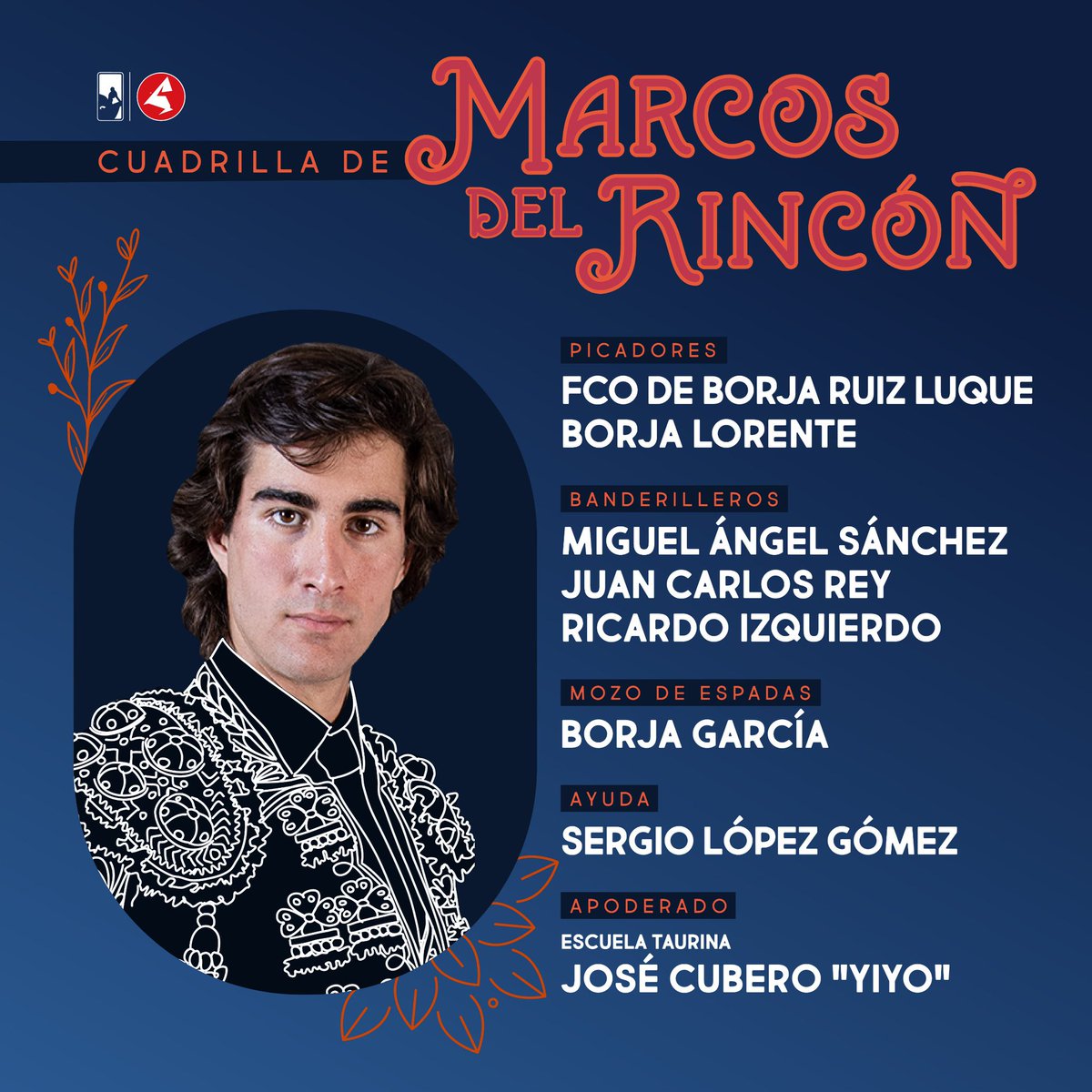 CircuitoCMadrid's tweet photo. 👨‍👨‍👦‍👦 𝗖𝗨𝗔𝗗𝗥𝗜𝗟𝗟𝗔𝗦 | Los nombres de los que acompañarán en el ruedo a @marcosdlrincon durante esta mañana 💥

⏰ A las 12H en San Martín de Valdeiglesias 📍 tienes una cita 😏

¡Te esperamos! https://t.co/7Gg9gunn6w