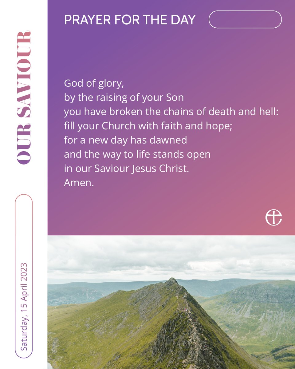 Lord, graciously hear us. 

Today's prayer is available in plain text and audio formats at cofe.io/TodaysPrayer.