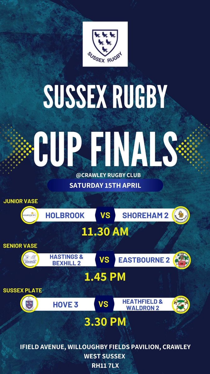 ShorehamRFC's tweet photo. Here's your cup final squad ๐
The Mighty 2s, for the first time in club history, walk out this morning with the chance to take home some silverware in the Sussex Junior Vase ๐
Thanks to our match day sponsors McEwan Ceilings
#rugby #englandrugby #sussex #themightyham https://t.co/fBnoDqxu2X