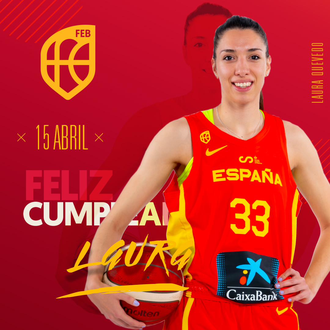 BaloncestoESP's tweet photo. 📆 Gran SEMANA para una de las jugadoras más queridas de #LaFamilia ‼️

🎂 RT para felicitar a @LauraQuevedo_9 🎂 

#SomosEquipo https://t.co/FI48NaTapH