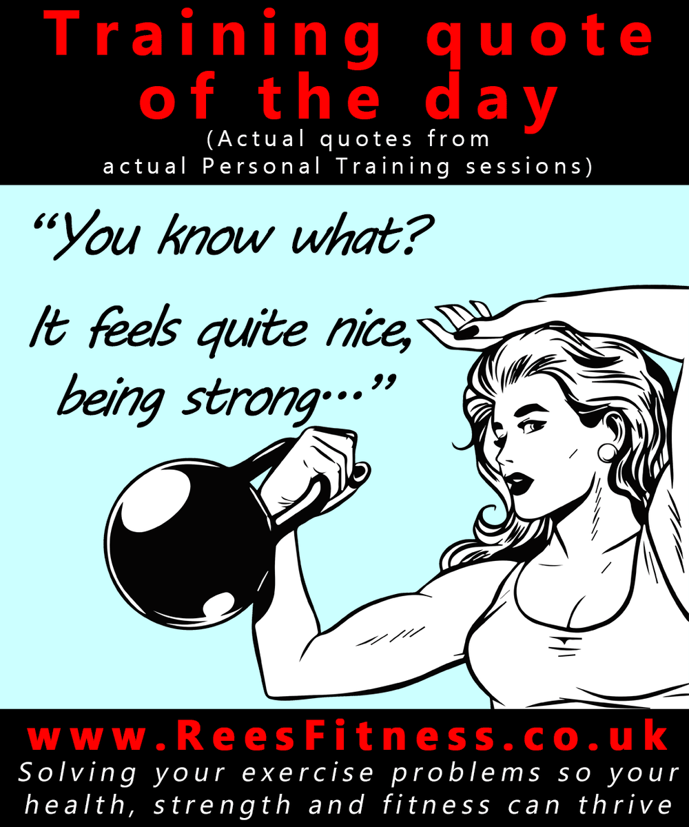 cerinrees's tweet photo. People actually say nice things sometimes, during their #PersonalTraining sessions with me!
#ReesFitness - Solving your #exercise problems so your #Health #strength and #fitness can thrive!
https://t.co/2msfJbgCiq https://t.co/R9oDoeOBl5