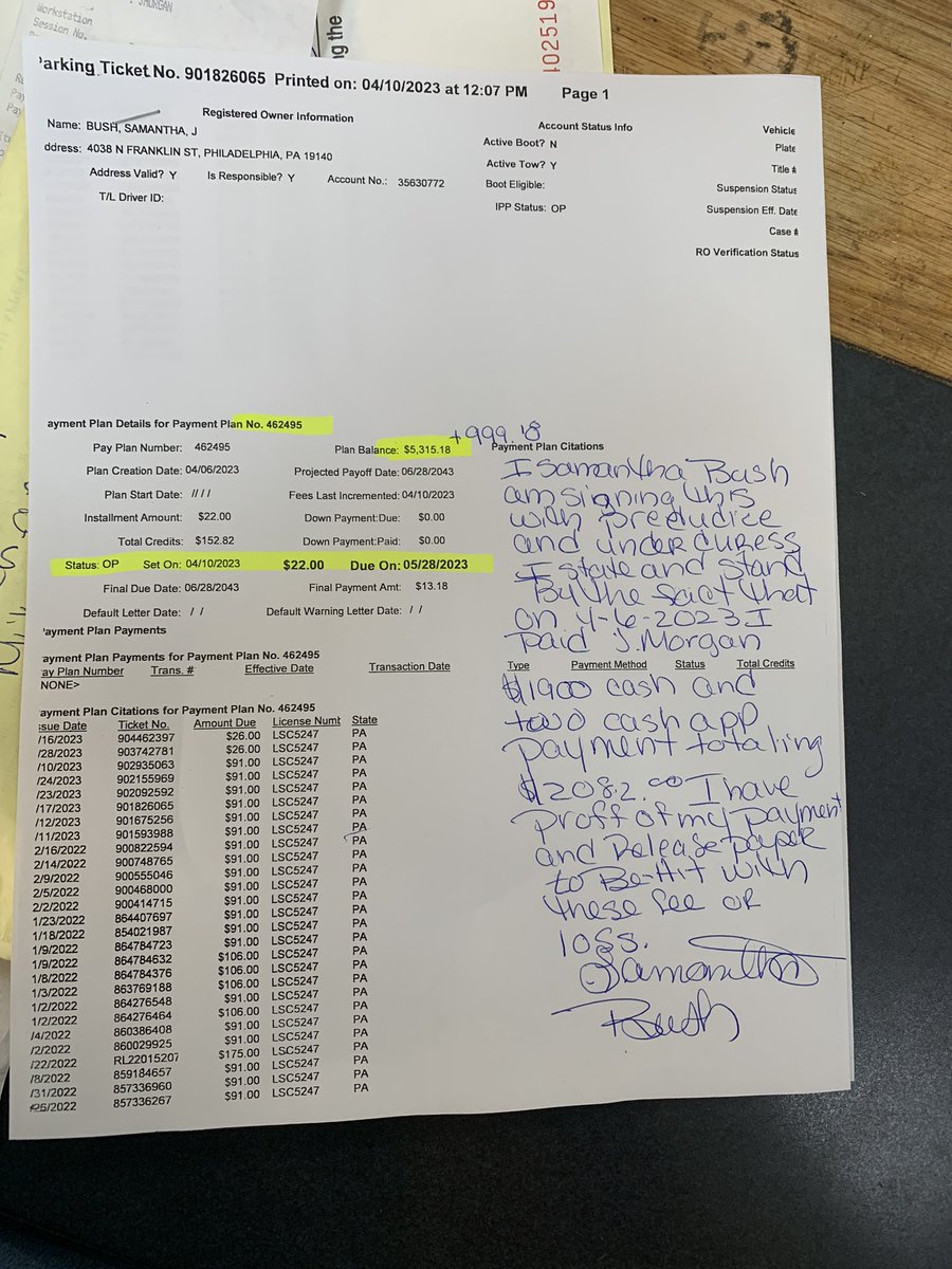 MS_LIVIN_LIFE's tweet photo. @PhilaParking is some lair and crooks what happened to my money joe come nobody count draw 1 on the 4/6/2023! They are sneaky Sneaks @LaRondaJackson @karengrauber @MichaelGuinta https://t.co/p8N8IOzG4K