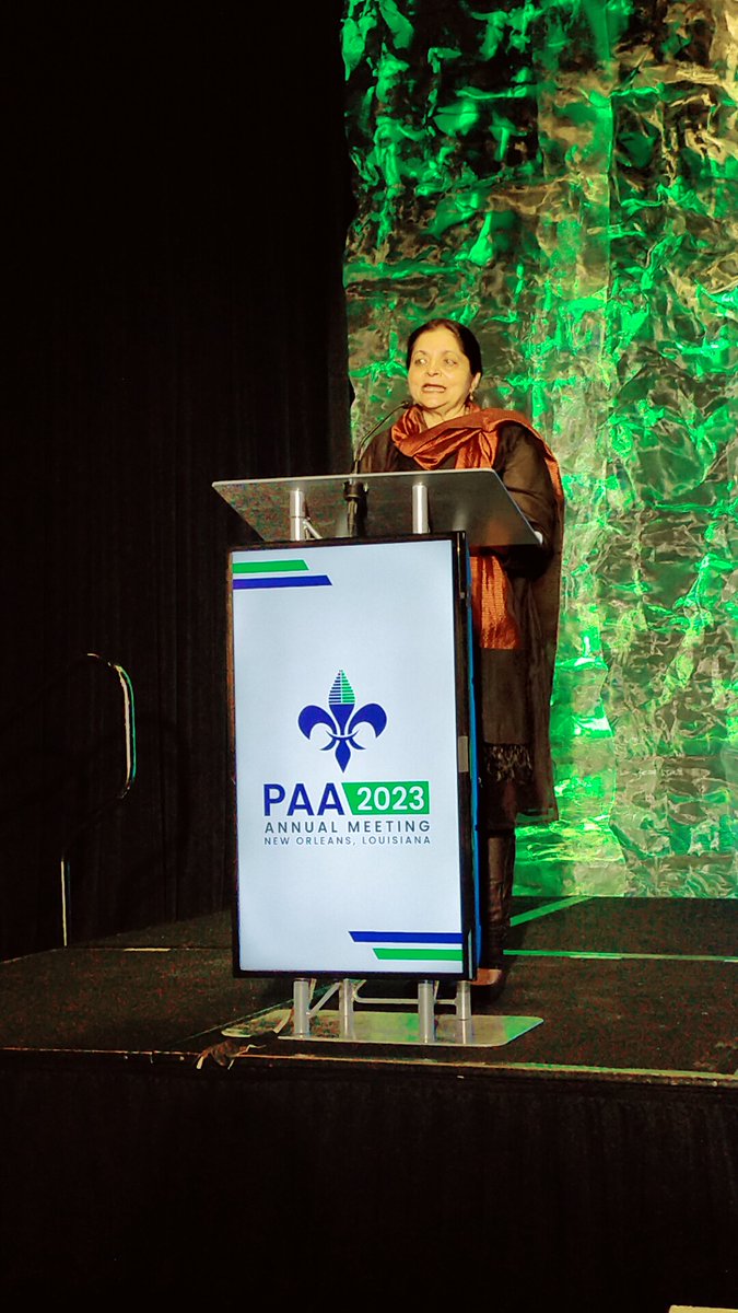 <a href="/SonaldeDesai/">Sonalde Desai</a>, Professor and Centre Director NCAER-National Data Innovation Centre and Distinguished University Professor Univ of Maryland <a href="/bsosumd/">BSOS @ UMD</a> delivered Presidential Address at the Annual Meeting of Population Association of America <a href="/PopAssocAmerica/">PAA</a> in New Orleans