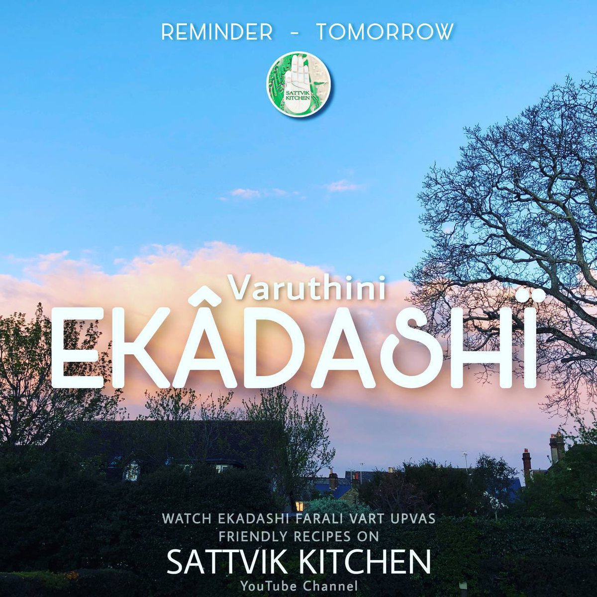 Ekadashi reminder 😇🙏🏻 
#ekadashi #ekadashireminder