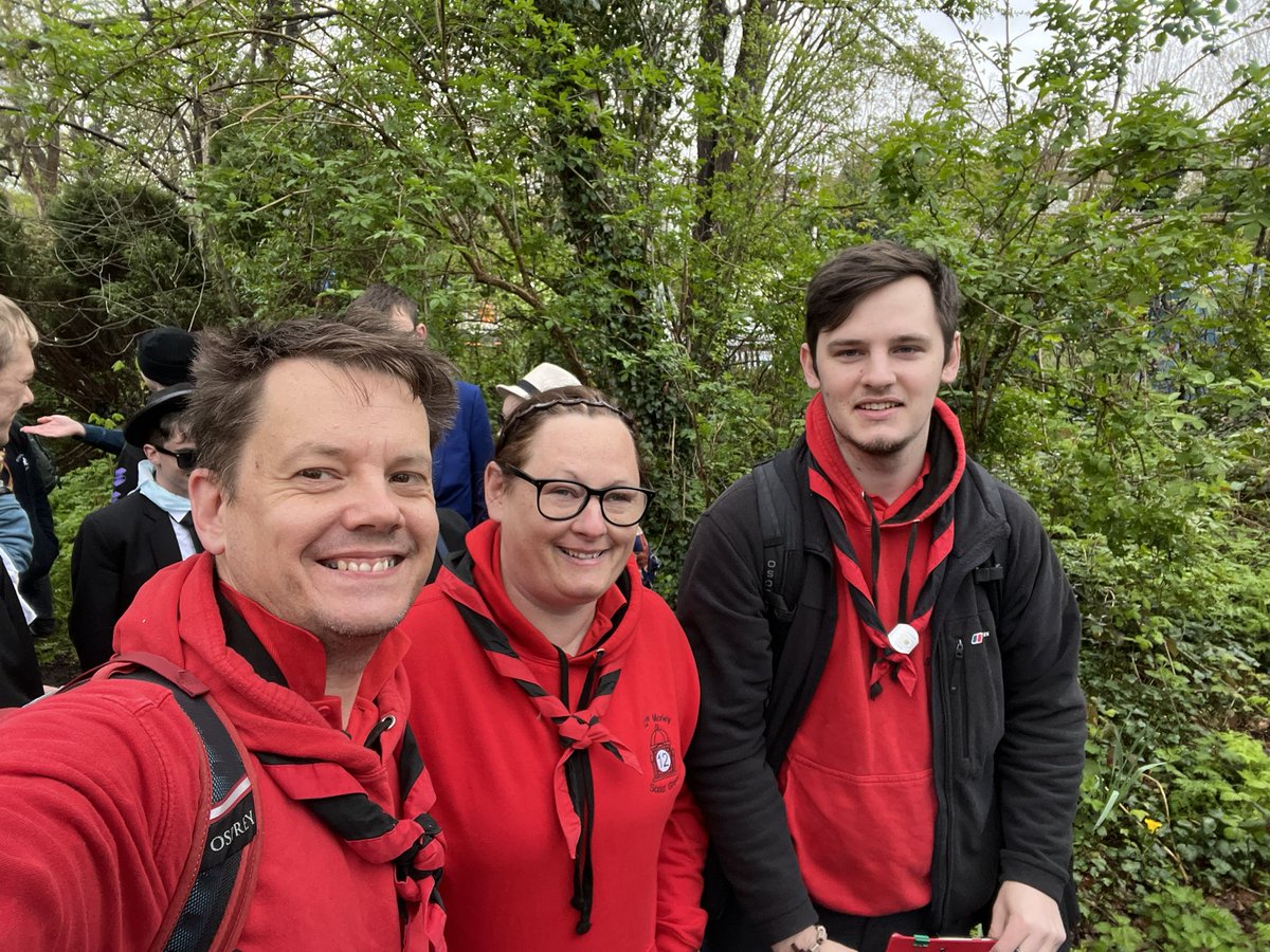 12MorleyScouts's tweet photo. The usual “in the queue” selfie before the fun begins! #mr23 #monrun23 https://t.co/CjZ8n3DCay