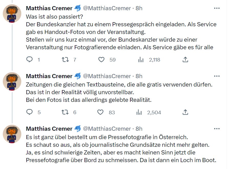 weitracher's tweet image. Durchaus kein Nebenaspekt, sonder ein gewichtiges Symptom, das @MatthiasCremer da anspricht. #Pressefotografie #MessageControl #MedienKatastrophe