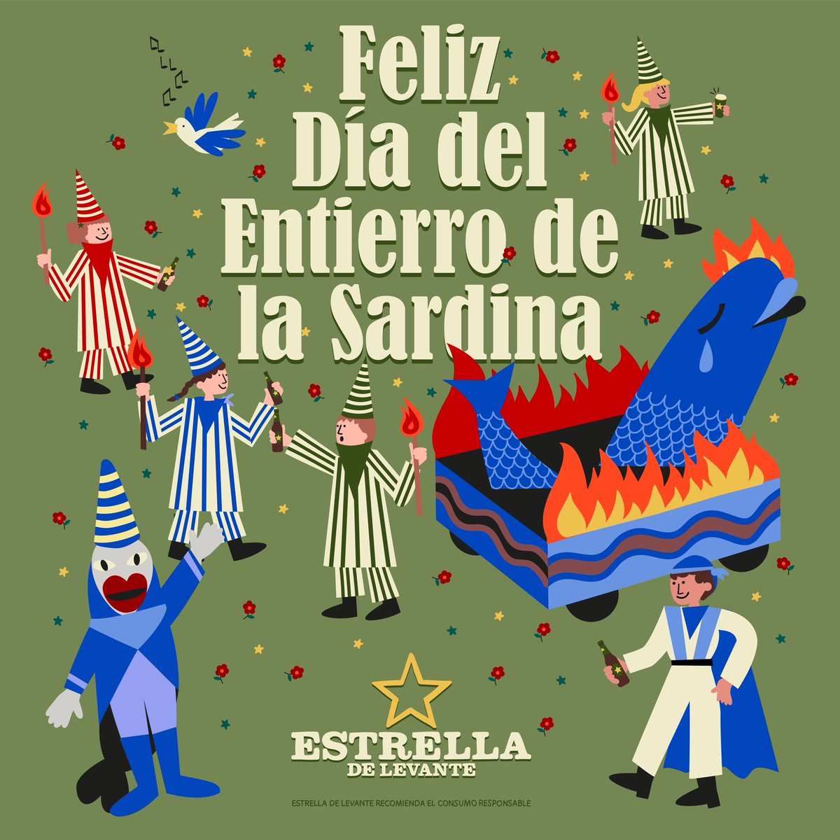 estrellalevante's tweet photo. ¡Ha llegado el gran día del Entierro de la Sardina! 🐟🔥🍻 https://t.co/LH25VZTAym