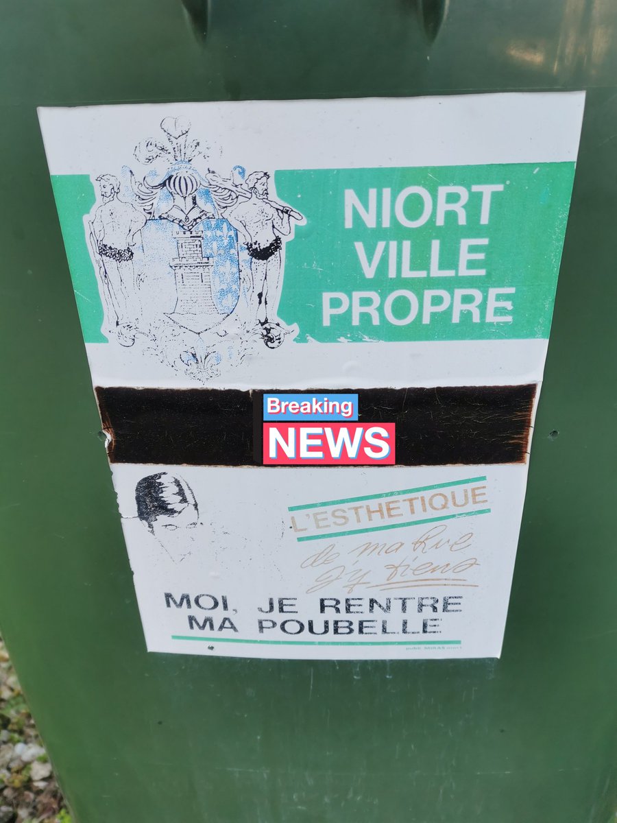 A #Niort on demande de rentrer les poubelles non pas pour que le piétons puissent marcher en sécurité sur le trottoir mais pour l'"esthétique"...