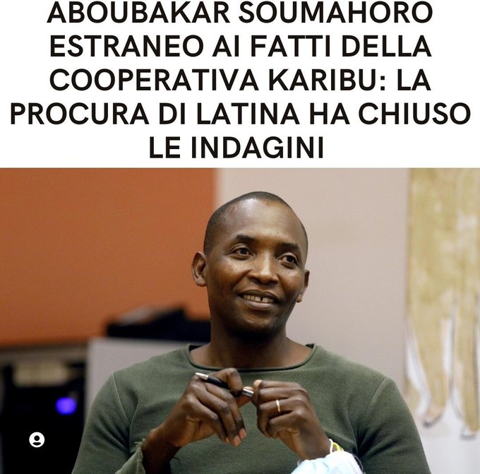 Strano che non ne parli nessuno e la stampa muta #soumahoro https://t.co/A9V3hqp8b1<a href="/tag/soumahoro"class="tags"><span>#soumahoro</span></a>