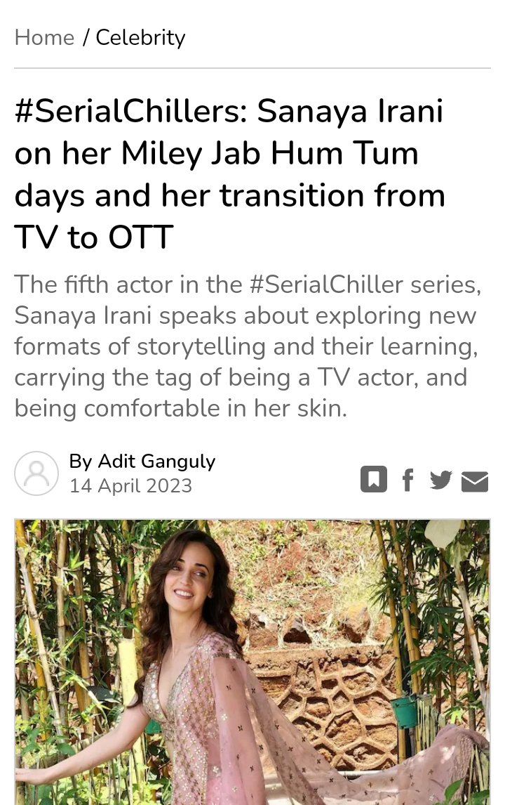 New Interview her 👍
 #SanayaIrani #newarticle

cosmopolitan.in/celebrity/feat…