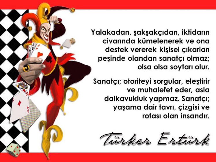 Sanatçı ile soytarı arasındaki fark!