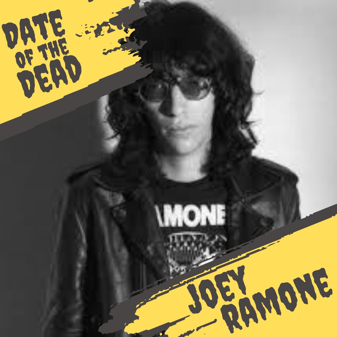 MiseryGutts's tweet photo. Joey Ramona (15th April 2001)

Born Jeffrey Hyman, American #punk rock singer and musician ( The #Ramones - "I Wanna Be Sedated"; Blitzkrieg Bop"; solo -"What a Wonderful World"), dies of lymphoma at 49

#rock #rocknroll #horror #dateofthedead https://t.co/C0ut3ZvkEd