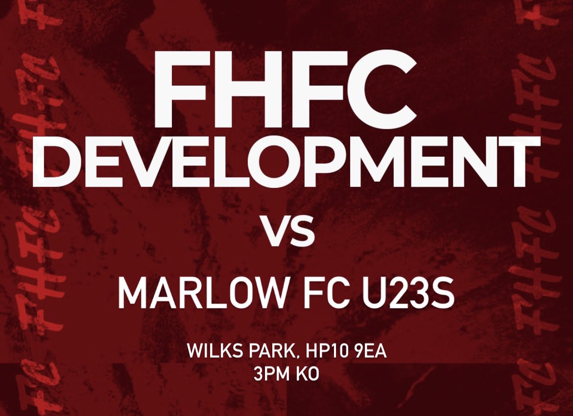 Today at Wilks Park, the Development Squad host <a href="/MarlowFC/">Marlow Football Club</a> U23s in the Mini League. 

🆚 Marlow FC U23s
🏟️ Wilks Park, HP10 9EA
⏰ 3pm KO
🎟️ Adult £4/Concession £2/U18 Free

#Heathens #Development