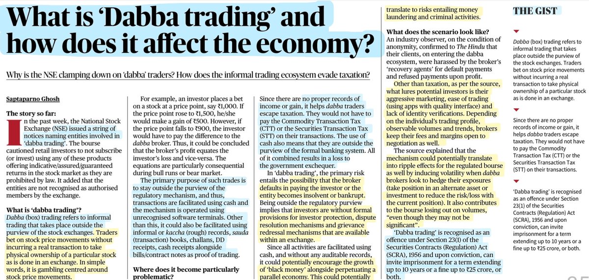 Ravikant Yadav on Twitter "DabbaTrading 'What is Dabba Trading & how does it affect the