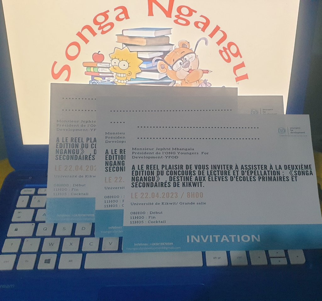 YFOD_RDC01's tweet image. SONGA NGANGU, c'est dans 7 jours. La ville de Kikwit se prépare à accueillir son plus grand événement éducatif de l'année. 
Vous êtes tous invités à assister les jeunes élèves qui seront face aux jurés. A samedi 22 avril. Grande salle de L'UNIKIK. 8H.

@DeniseNyakeru @cibalanky