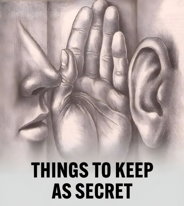 Mindsetconquer's tweet photo. Things To Keep As Secret https://t.co/wcLq84f7kz