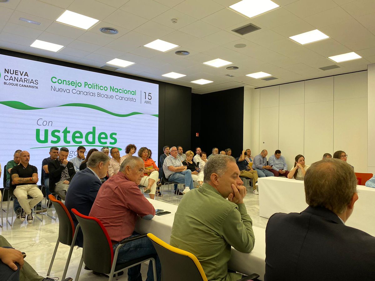 NuevaCanariasBC's tweet photo. 💚 Hoy celebramos un Consejo Político-Tagoror Nacional trascendental para #Nueva_Canarias-Bloque Canarista de cara a las elecciones del próximo #28M.

👌 Ratificamos nuestras candidaturas a ayuntamientos, cabildos y Parlamento de Canarias y nuestro Plan de País para abordar los retos de #Canarias.

#ConUstedes 🇮🇨