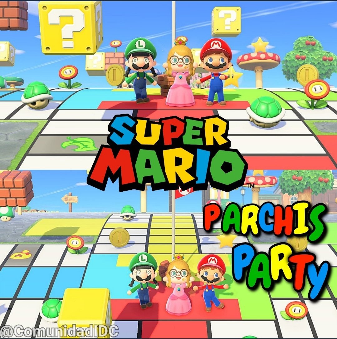 Ya está en marcha la segunda edición de Mario parchís 🥳🥳 Será el próximo viernes 21 de abril a las 20:00 hora peninsular 🇪🇦 para apuntarse mandar MD a nosotros! Corred que solo hay 4 PLAZAS os esperamos!! ❤️ #ACNH #AnimalCrossing #AnimalCrossingNewHorizons #NintendoSwitch