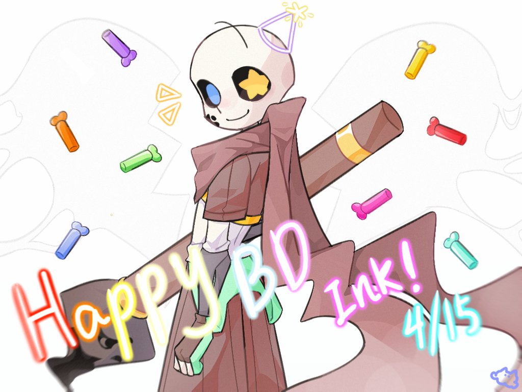 Happy Birthday!!!
I don't have the energy to draw too many congratulations, so.. Happy birthday to Outer too!🥳🥳🥳
#undertale #undertaleAU #inksans