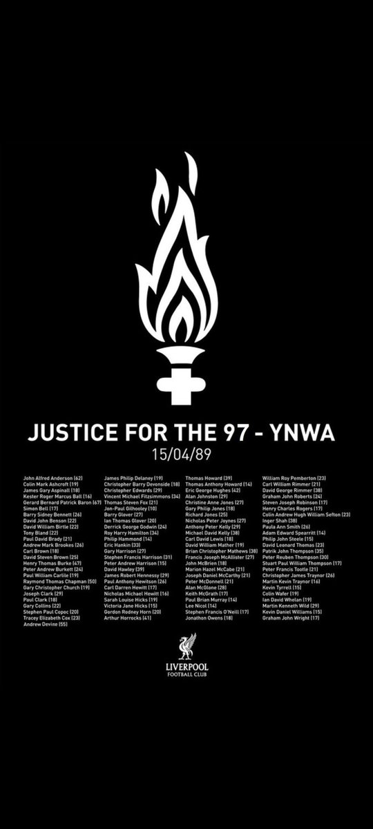 JagotaRavinder's tweet photo. A minute's applause in respect for the 97 
YNWA !
#JF97
#LFC
#YNWA
@LFCTV @LFC @MayorLpool https://t.co/SbWJ41aKLW
