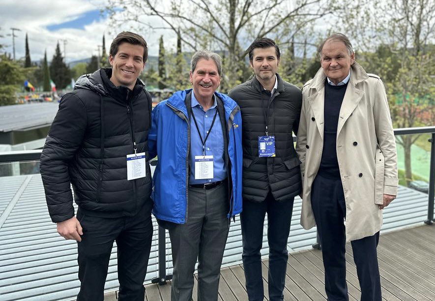Tennis ties are always an excellent occasion to meet personalities around the tennis world. In Koper, 🇸🇮🇷🇴, w/ the President of <a href="/ITFTennis/">ITF</a> David Haggerty a/ 🇸🇮 tennis legend <a href="/AljazBedene/">Aljaz Bedene</a>