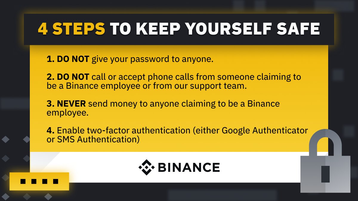 Protecting your #Binance account is crucial for keeping your crypto safe 🔐  Check out these essential security tips to safeguard you from potential  threats.