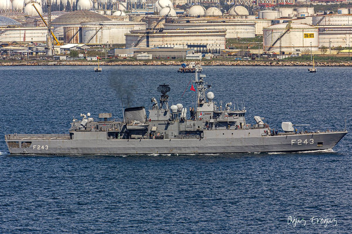 OguzEroguz1's tweet photo. #TurkishNavy #YavuzClass #MEKO200TN Track I #Frigate #TCGYıldırım #F243 #ÇağdaşSavaşçı https://t.co/dRRO0WGMLd