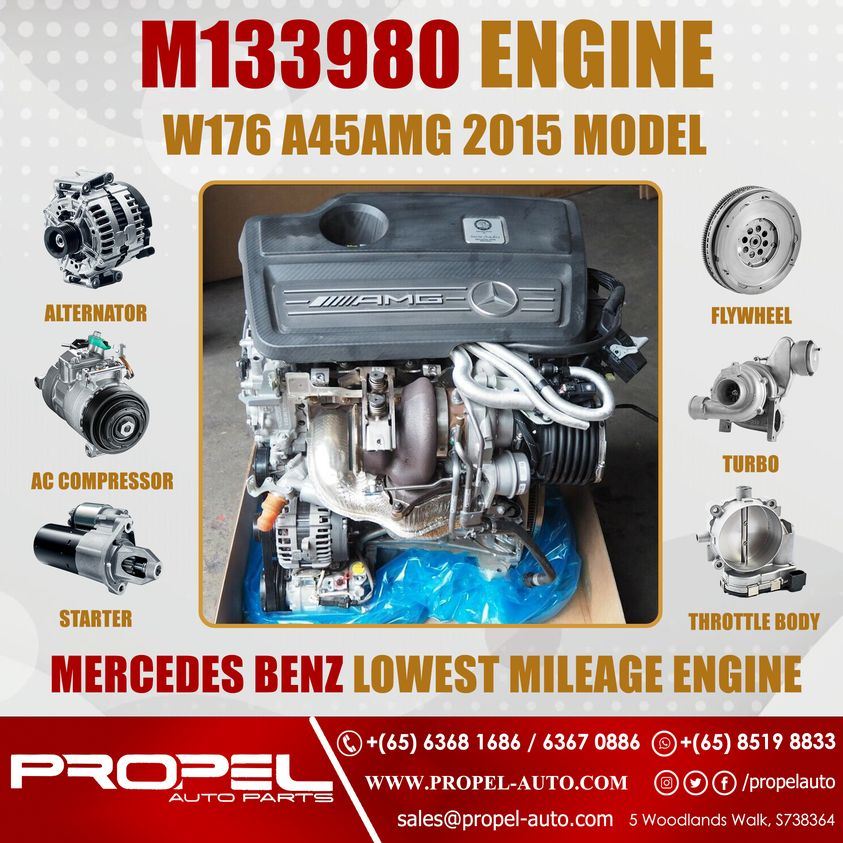 propelauto's tweet photo. M133980 AMG Engine & Parts available #ForSale
#ReadyStock at #PropelAutoParts
#M133 #AMGEngine #W176 #W156 #W117 #CLA45AMG #A45AMG #GLA45AMG #Singapore #Mercedes #Stockist #MercedesAMG #Engine #AMG #Genuine #Original #MercedesParts #Carparts #Autoparts #EngineParts #Buy #Now https://t.co/vydrPlU3Oy