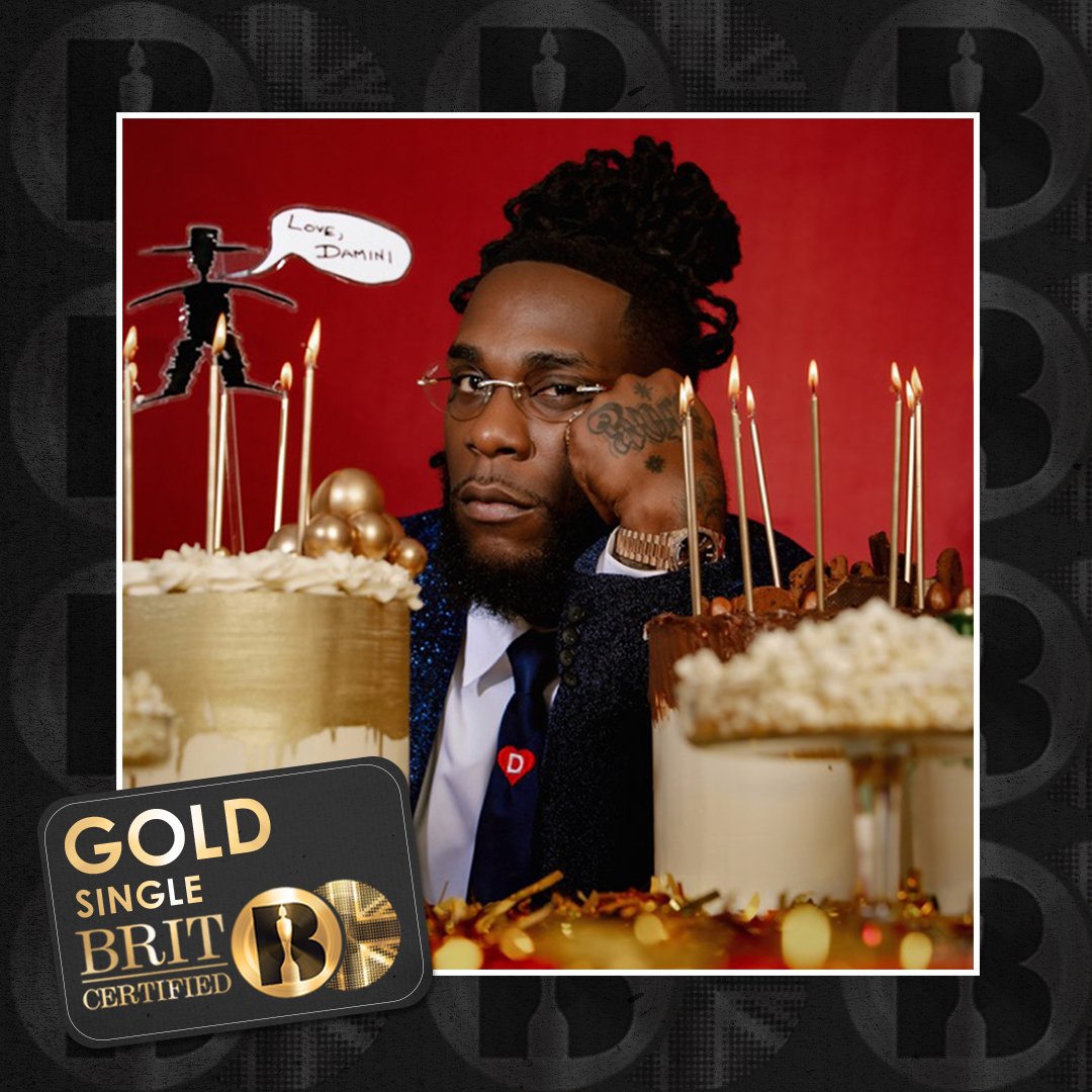 WORLDMUSICAWARD's tweet photo. #BurnaBoy & #EdSheeran's #ForMyHand has been #BRITcertified Gold for 400,000 sales units in the UK!💪🎶🇬🇧🏆📀❤️🔥👑👑 @edsheeran https://t.co/TfFj6ZlbM2