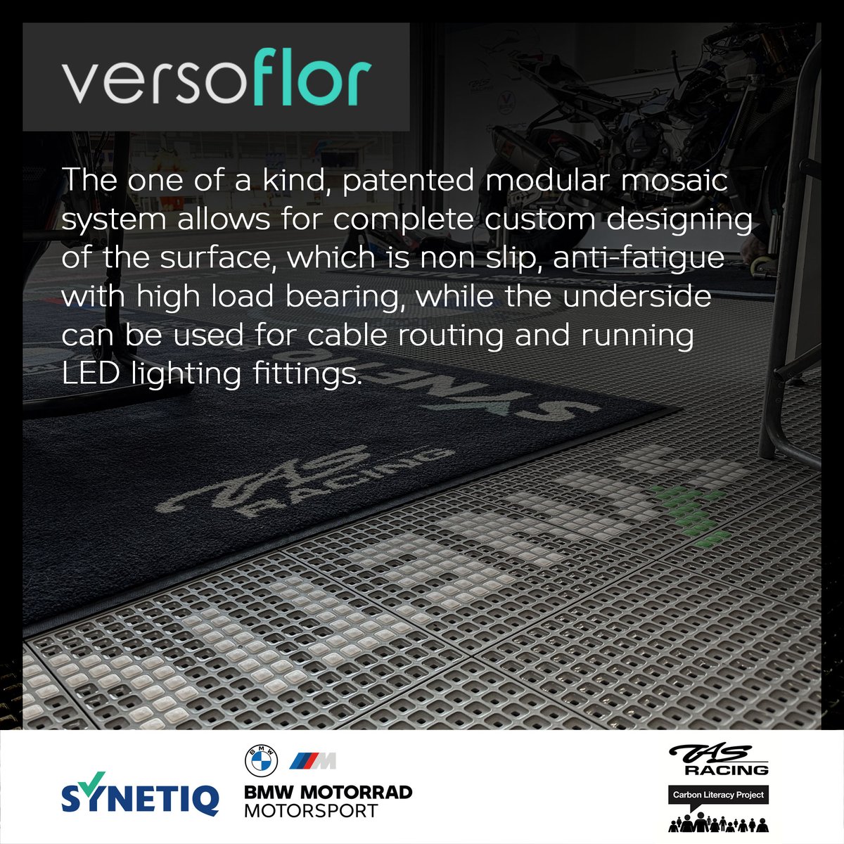 CheshireMYamaha's tweet photo. TAS Racing is delighted to welcome @Verso_flor  onboard as a team partner for 2023. We are proud to be the first team in British Championship with this unique bespoke flooring.
Read more online: https://t.co/N3pVQ8LwSr
Buy online: https://t.co/tmrrVdcvtc https://t.co/pvDcqdK61N