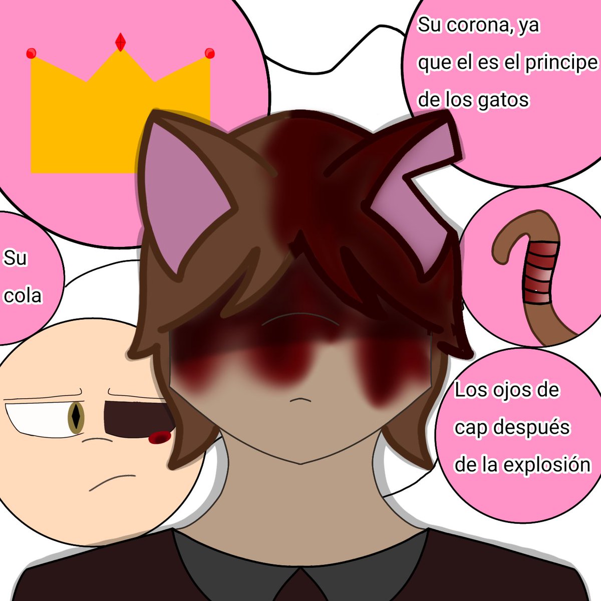 Simon_2042's tweet photo. Está ves hice a ✨ @CapitanGatoYT ✨ Uno de mis personajes favoritos (Además de @TheMagmaBoi @starvtuber2 y Blue) Dónde después de la explosión se convirtió en un alma que ahora está en el infierno tratando de llegar al portal (que se vio en la temporada 3) #NuggetSMP #MiVersion https://t.co/aGbsq5Q52O