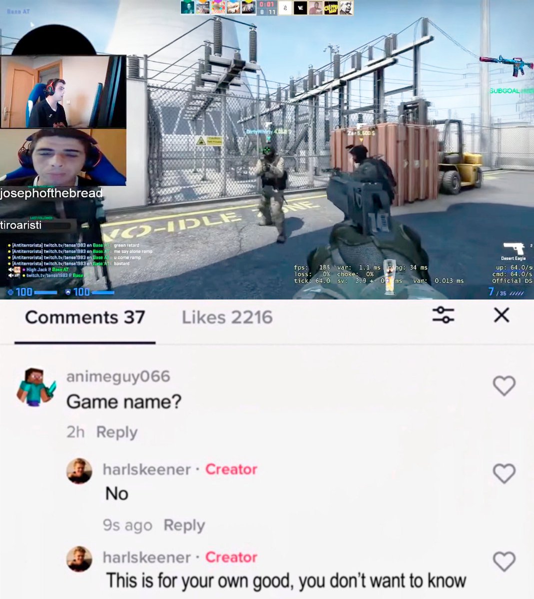 COUNTER-STRIKE 2

LIVE ON TWITCH -> TV/OHNEPIXEL