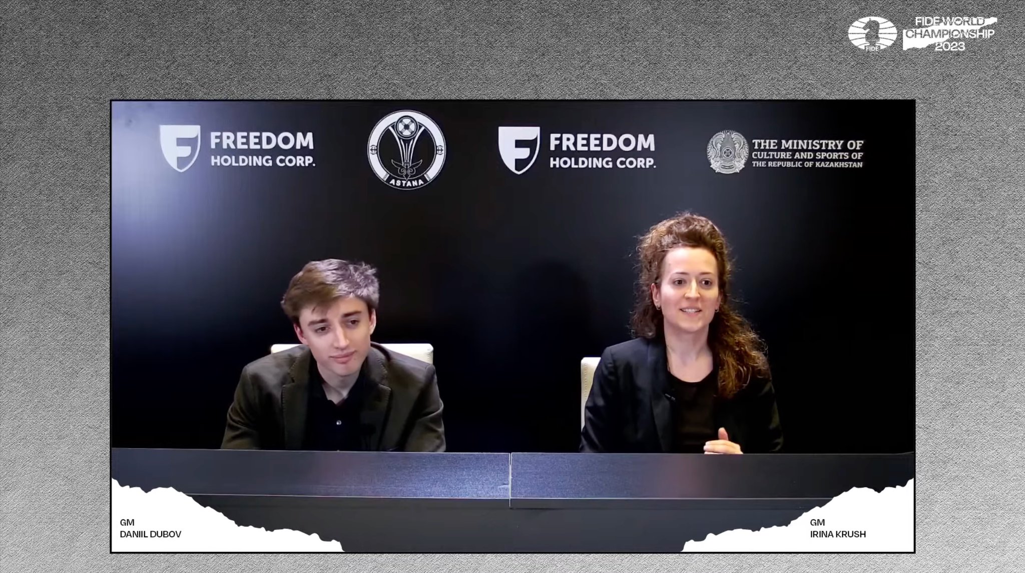 International Chess Federation on X: 1.e4 e5 - Game 13 has started!  #NepoDing ♟️ Watch the broadcast with GMs Daniil Dubov and Irina Krush and  follow the game:   / X